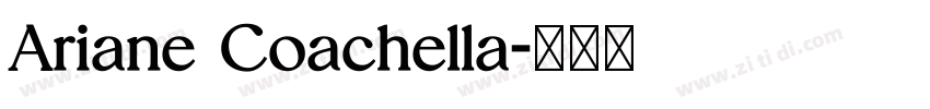 Ariane Coachella字体转换
